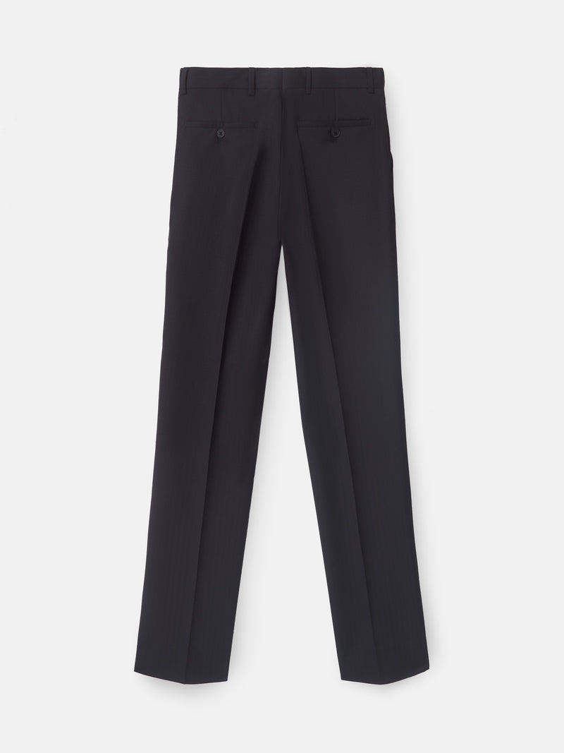 Pantalon traje clasico espiga azul marino
