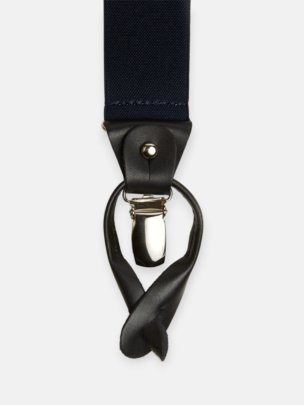Bretelles Silbon bleu marine uni